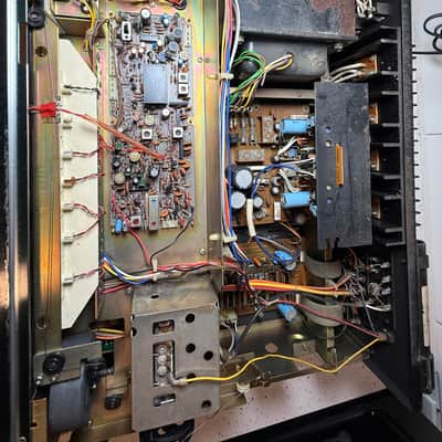 sansui 9090 db vintage stereo Integrated Amplifier receiver Silver Audiophile image 19