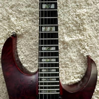 Mint Ibanez Premium RGT1221PBSWL Electric Guitar - Stained Wine Red Finish w/Bag image 5