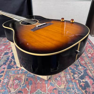 Gibson J-160E Vintage Sunburst Weather Checked and Worn USA - 1993 image 15