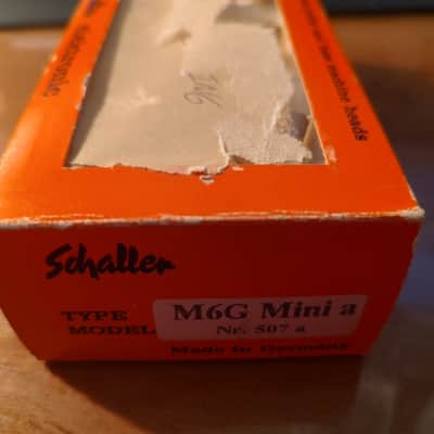 Vintage Schaller M6 Mini 3x3 Tuners Pearloid 1970s 1980s - Gold image 2