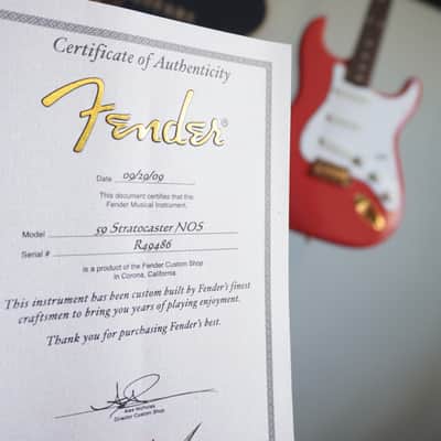 Fender Custom Shop ’59 Stratocaster 2009 NOS - British Red image 24