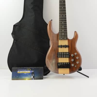 Carvin LB76 Electric 6-String Bass - Natural w/ Gig Bag - Cloudy Finish - LB-76 image 1