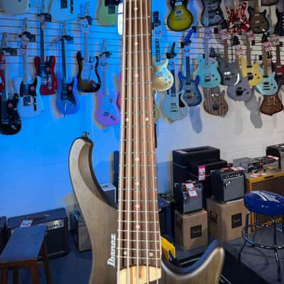 Ibanez Bass Workshop EHB605 5-string Electric Bass Guitar - Walnut Flat, Free Plek! 024 image 4