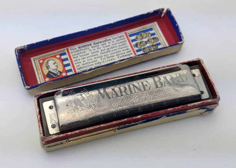 M. Hohner Marine Band A440 1896 Classic Harmonica - Key of G image 1