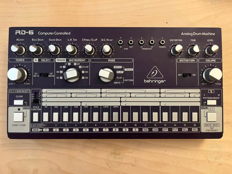 Behringer RD-6-GP Analog Drum Machine 2020 - Purple imagen 1