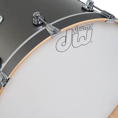 DW Design Series 7x10/8x12/14x16/16x22" 4pc Shell Pack Limited Edition Titanium Satin image 3
