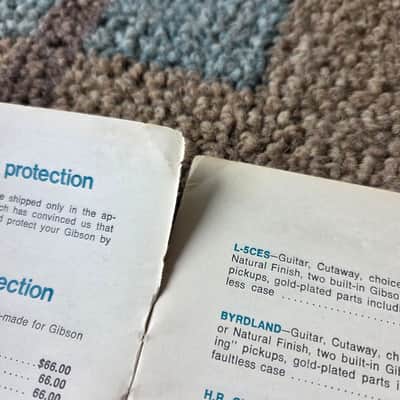 Vintage 1976 Gibson Full-Line Price List! Rare, Original Case Candy, Paperwork! image 2
