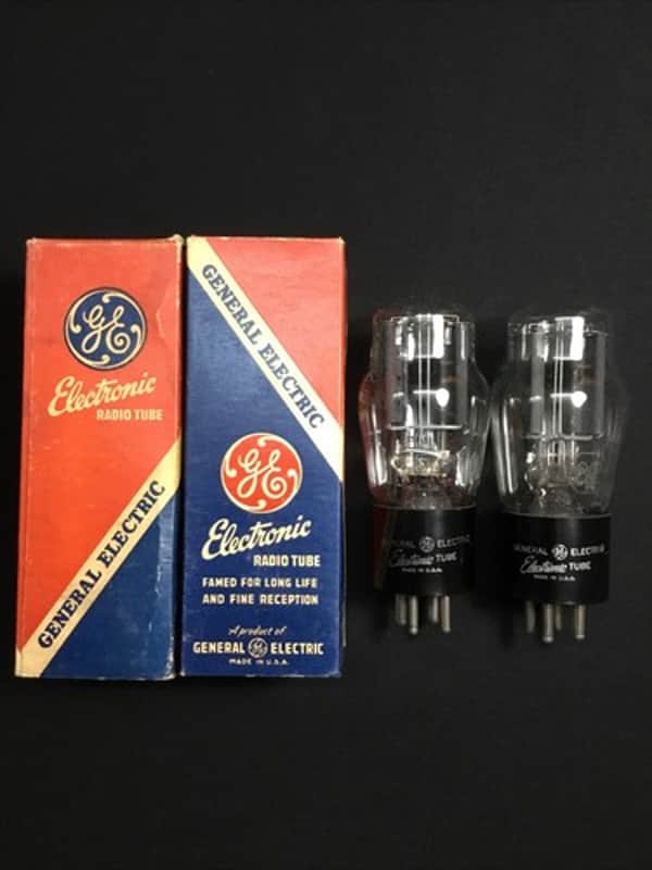NOS PAIR GE TYPE 82 Coke Bottle POWER Rectifier VACUUM TUBES USA Tested S.7831 image 1