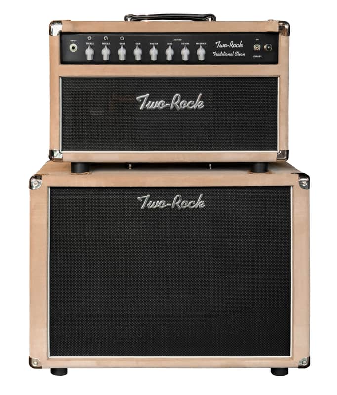 Two Rock Traditional Clean 100/50 Dogwood Suede Amp Head and 1x12 Large Open Back Cab image 1