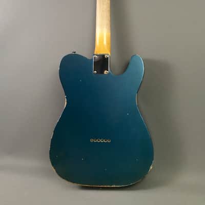 LEFTY! Custom Shop Vintage Relic Boutique TL69 Thinline Aged Ocean Turquoise Metallic Semi-Hollow Alder Licensed by Fender 6.3 Lb HSC image 9