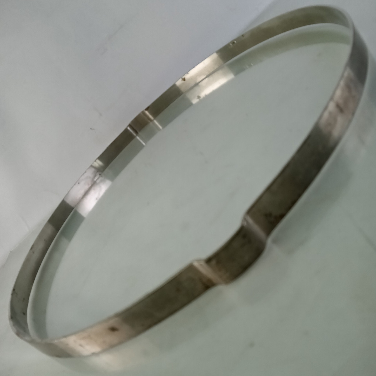 Ludwig 15"Snare Drum Resonant Straight Chopper Rim/Hoop Nickel Pioneer Vintage10 — main photograph