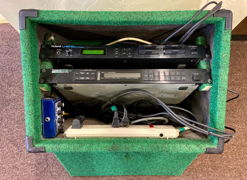 Roland Guitar Synth Package - U110 w/4 modules, GM70, DoD 240 Mixer and custom road case/cables image 1