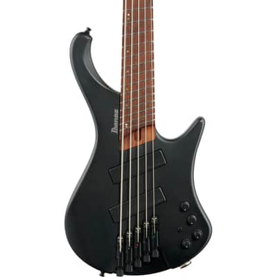 Ibanez EHB1005MS Bass Guitar (with Gig Bag), Flat Black image 1
