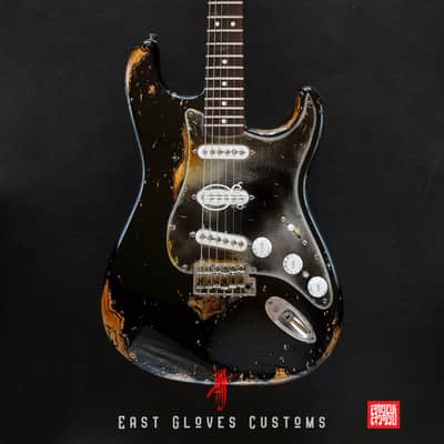 Fender Stratocaster 60th Anniversary Special Edition Black Aged Relic by East Gloves Customs (Rare) image 13