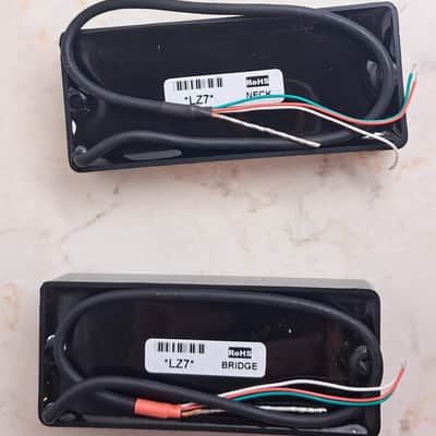 Ibanez LZ7 7-String Neck & Bridge Guitar Humbucker Pickup Set - For RGA Series RGA7 & RGA427Z -2009 - 3PU3PA0009 /3PU3PA0010 -NOS Unused image 4
