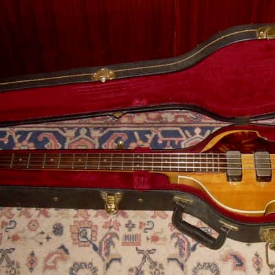 vintage 1961 Hofner 500/1 bass very rare Cavern-style original natural Blonde image 13