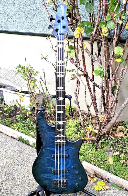 2022 Marleaux Votan XS Deluxe Custom 32" Medium Scale – Blue Burst Satin | Delano Pickups | Ebony Board | Original Case & Certificate