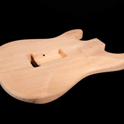 Tone Ninja Strat Body, Mahogany, One Piece Unfinished image 1