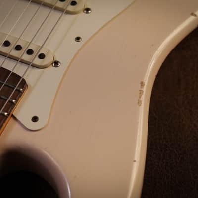 Fender Custom Shop 1959 Stratocaster Relic in Super Faded Aged Shell Pink image 3