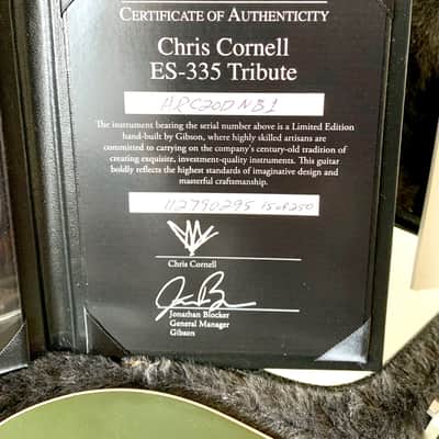 Gibson ES-335 Chris Cornell Signature 2019 Olive Drab Green 15/250 Bigsby image 22