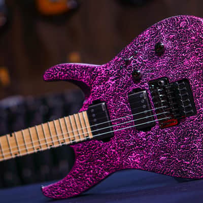 ESP M-II ctm neck thru castmetal pink hiendguitar special run image 4