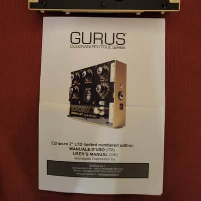 SALE: Gurus Echosex 2 LTD 20th Anniversary Edition image 2