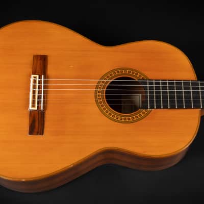 1993 Amalio Burguet 3M Cedar Indian Rosewood - Natural High Gloss | Vintage All Solid Spanisch Masterbuilt Classical Guitar Ebony Fretboard | Case image 4