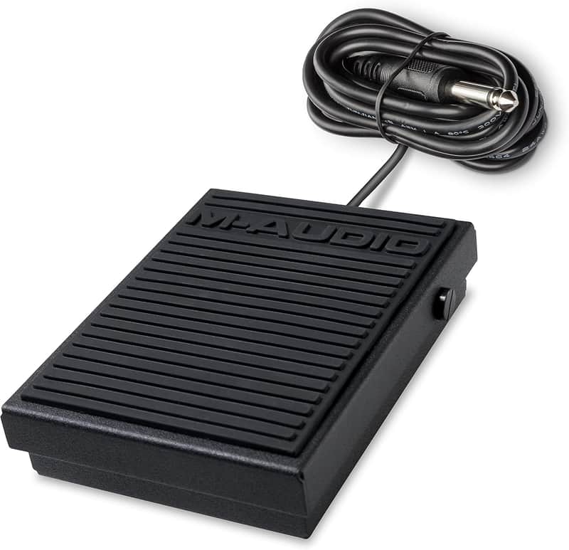 Sustain Pedal for MIDI Keyboards, Digital Pianos & Synthesizers – Compact Piano-Style Foot Pedal image 1