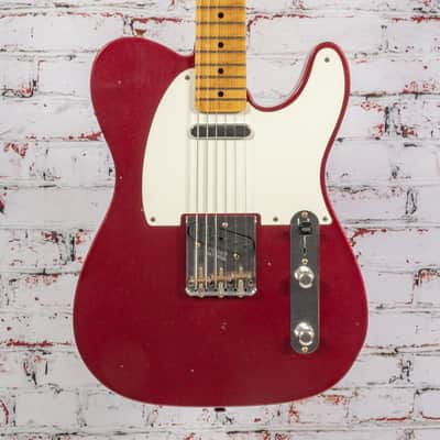 Fender - Custom Shop 1958 Top Loader Telecaster Journeyman Relic - Electric Guitar - Firemist Red - with  Hardshell Case - x8877 (9235700216-8877) image 1