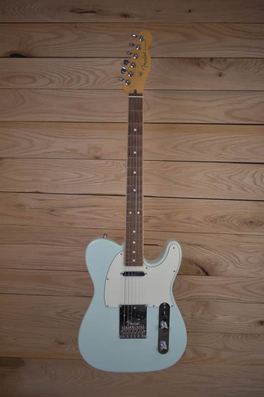 Fender Limited Edition American Standard Telecaster Channel Bound Neck 2016 - Sonic Blue image 1