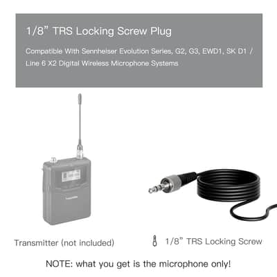 Pro Lavalier Lapel Microphone Mic-J 044 Compatible With Sennheiser Wireless Transmitter - Omnidirectional Condenser Mic image 2