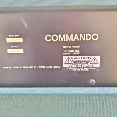 Trace Elliot COMMANDO 12 MADE IN ENGLAND 1995 - VERDE image 3