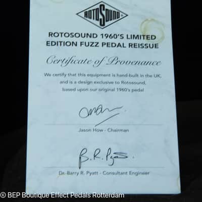 Rotosound RFB1 Fuzz Reissue nr 576 out of 2000 made in the UK image 13