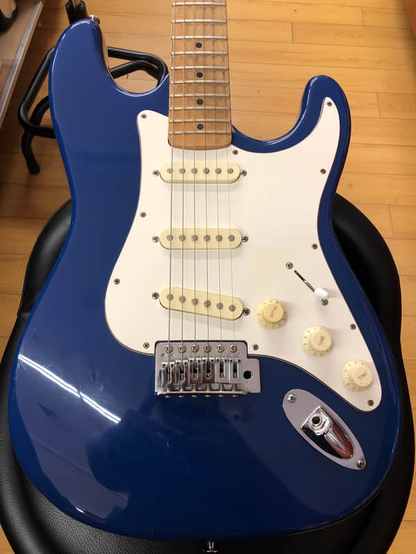 Samick Artist Series Blue Strat Style Electric 6-String Guitar image 1