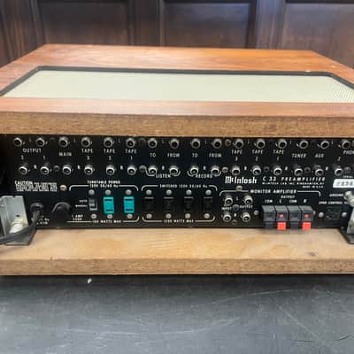 Mcintosh C-33 Preamp With Wood Case/Rack NICE! image 5