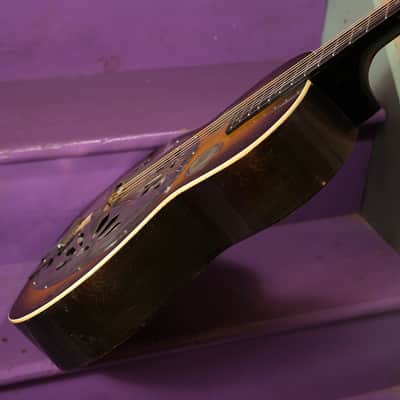 1930s Regal Dobro-Cone Spider-Bridge Resonator Guitar (Vintage, Old, Antique) image 12