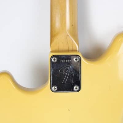 1976 Vintage Fender Musicmaster Guitar Olympic White Blonde All Original ~Rosewood~ USA 1970s CBS image 12