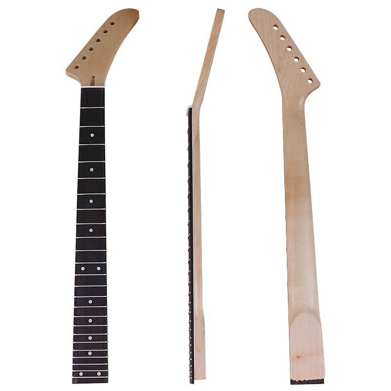(DHL5-7 Day Delivery) 22 Fret 6 String Maple Banana electric guitar Neck - T shaped image 1