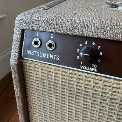 1963 Fender Princeton 6G2 Brownface Guitar Amp image 3