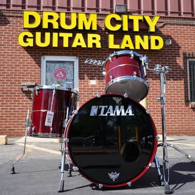 Tama/Japan Star Series 3pc Pure Bubinga Shell Pack - Dark Red Cordia Lacquer | 13", 16", 22" image 17