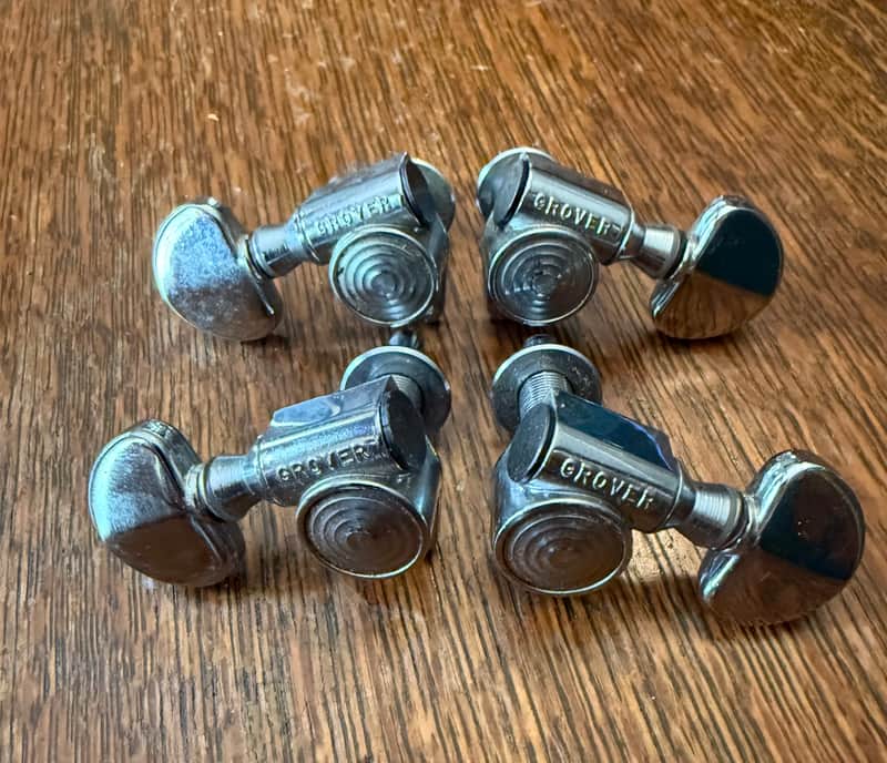 Vintage Grover Bullseye Tuners-Set of 4 Only image 1