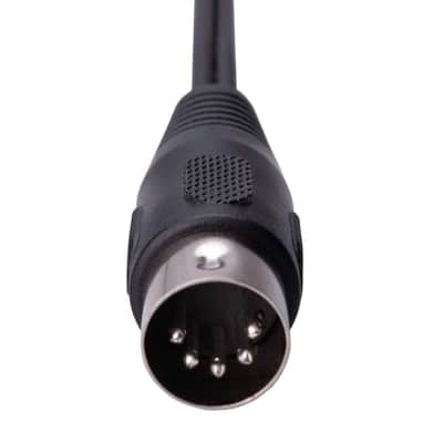 5-DIN MIDI to 3.5mm AUX TRS Jack Audio Cable, 5 pin to 3.5mm Stero Plug Compatible with Smartphones, PC notebooks, Ampifiers, HI-FI soundsystems, Supports Analog Sound Signal (L/R + Mass) 1m image 3