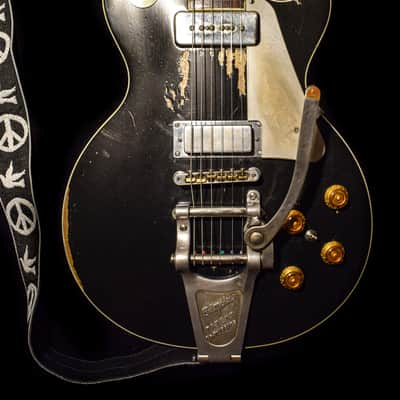 Dax&Co. Heavy Aged Neil Young "Old Black" style Gibson Les Paul Guitar Relic W/ Case! image 6
