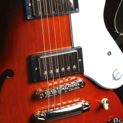 Epiphone Bonehead Riviera Dark Tobacco Burst Semi-Hollow Electric Guitar image 5
