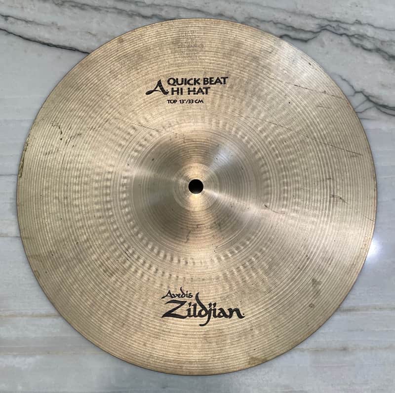 Zildjian 13" A Series Quick Beat Hi-Hat Cymbals (Pair) top 1986 - 2008 - Traditional image 1