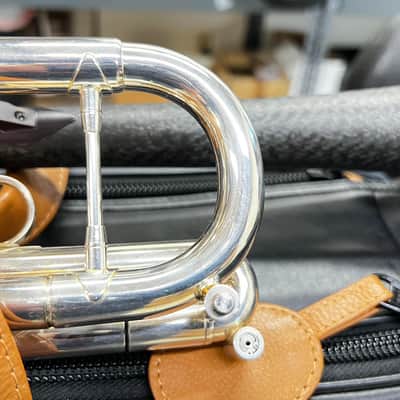 daCarbo C trumpet Carbon fiber material silver plated and gold trim image 6