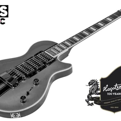 Hagstrom Ultra Max GT CBG Carbonized Grey Guitar with Case image 2