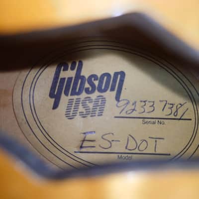 Gibson ES-335 Dot 1997- Figured Antique Natural image 14