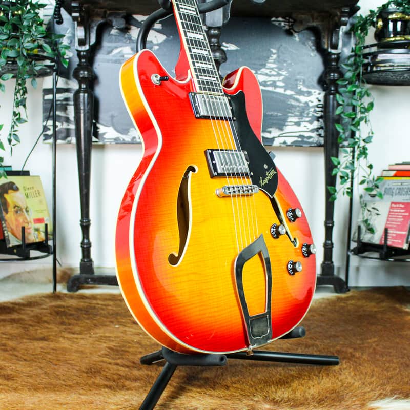 2008 Hagstrom Viking Deluxe Cherry Sunburst