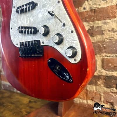 Weeping Willow Lutherie Custom T/S-Style Hybrid Electric Guitar (2000s - Red Trans) image 16